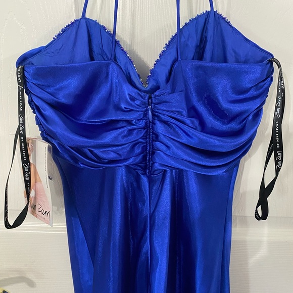 Zum Zum Juniors blue mermaid floor-length formal size 3/4 - Picture 4 of 6